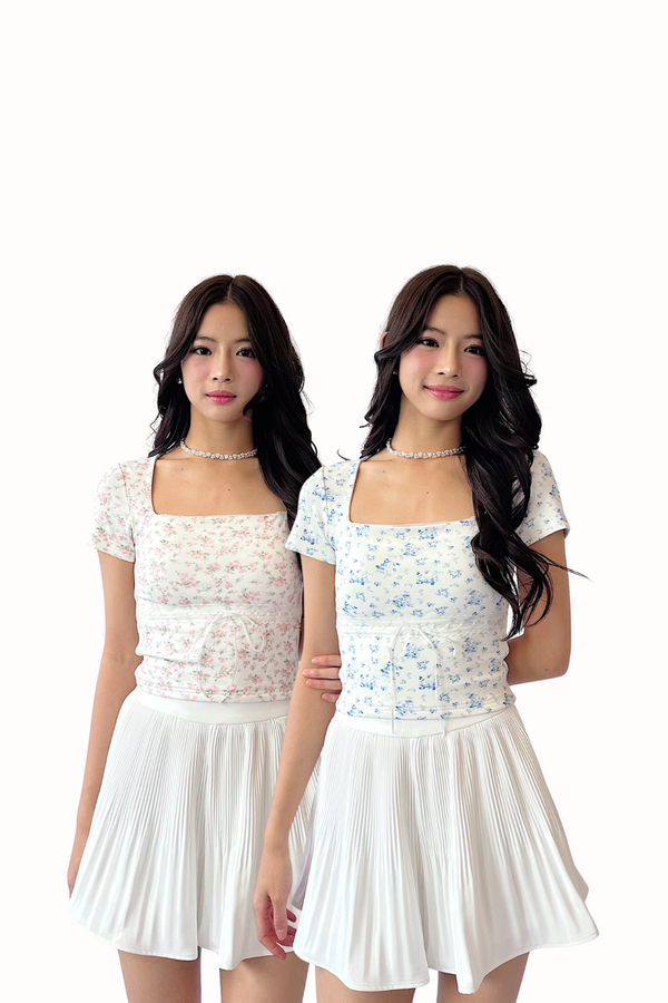 (BARE/BASIC) *Limited Edition* Elsa V2 Lace Ribbon Sleeved Top