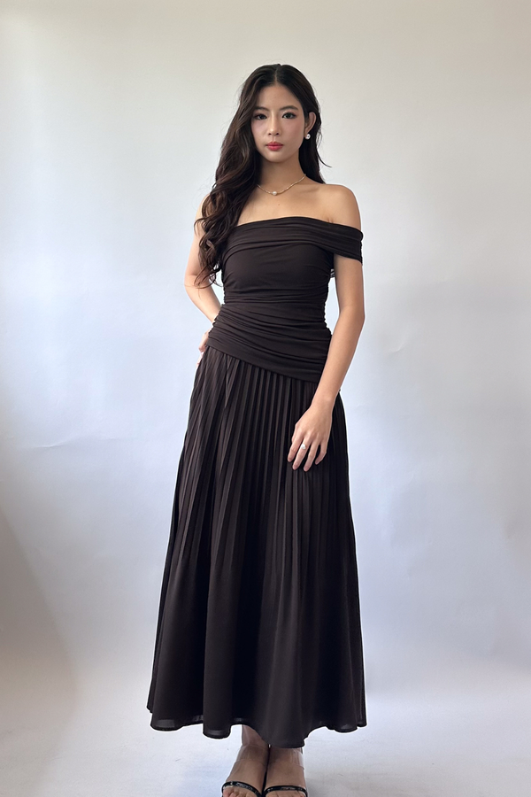 *PO: ETA EARLY DEC* (PREMIUM PLEATS) Germaine Pleated Midi Skirt