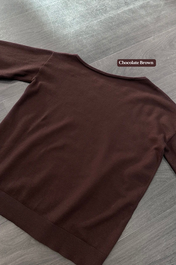 Oaklyn Off Shoulder Knitted Top