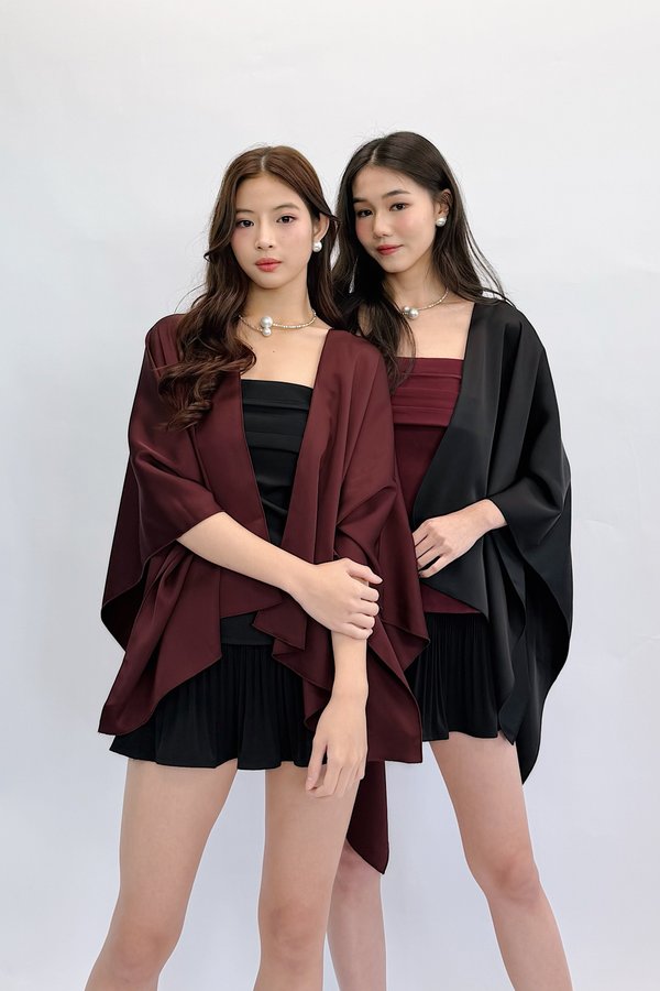*PO: ETA MID DEC* Skylar V2 Cape Satin Outerwear