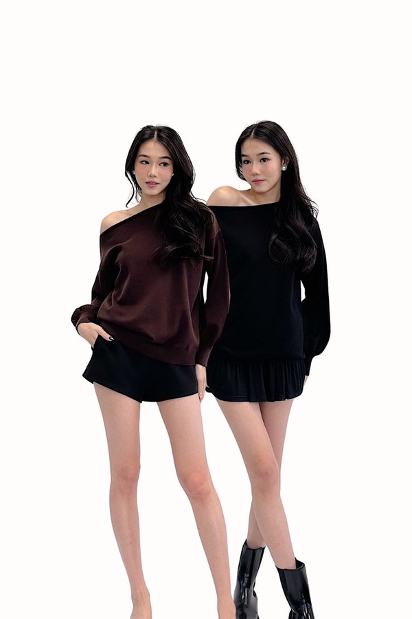 Oaklyn Off Shoulder Knit Top