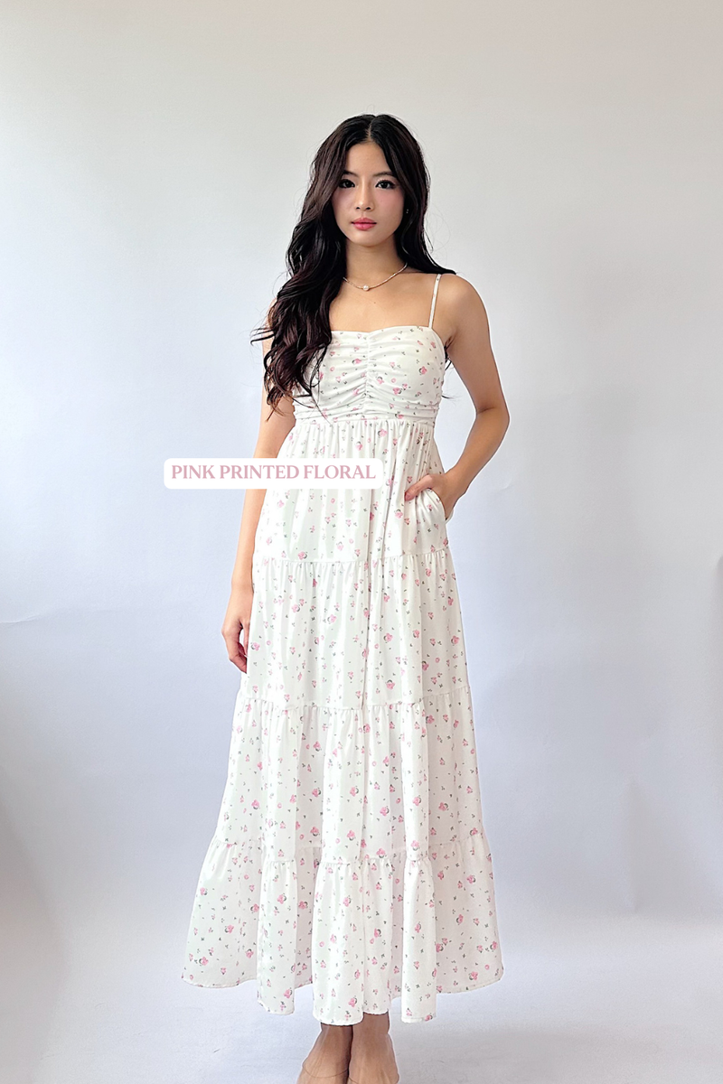 Theodora V2 Sweetheart Neckline Tiered Midaxi Dress | Mikayla