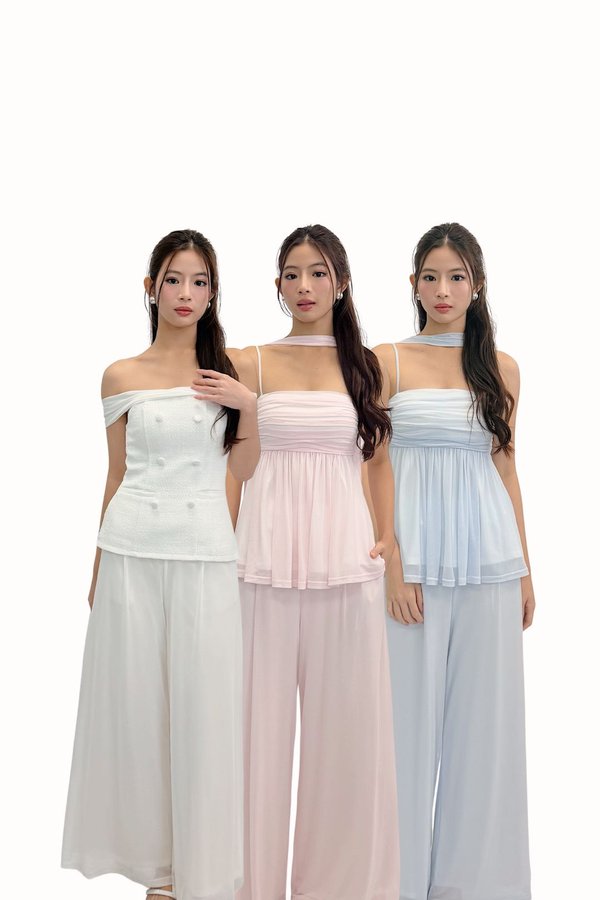 *PREORDER* (PREMIUM ICE MESH) *PETITE* Alina High Waisted Mesh Pants