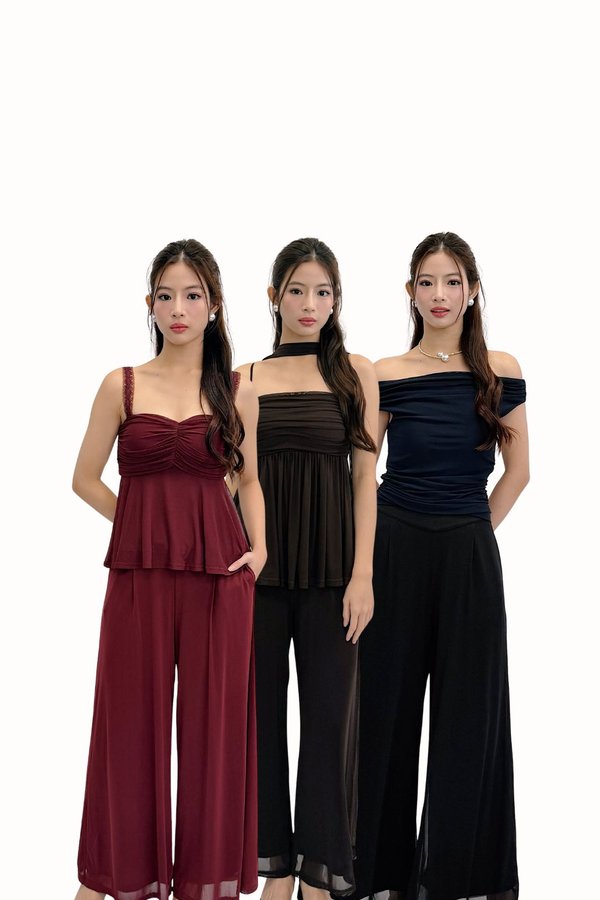 *PREORDER* (PREMIUM ICE MESH) *PETITE* Alina High Waisted Mesh Pants