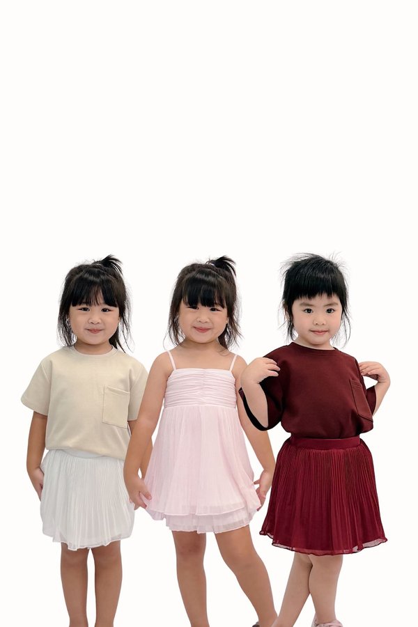 *PREORDER* (MINI MIKAYLA) Tiana Micro Pleated Ruffles Mesh Skirt