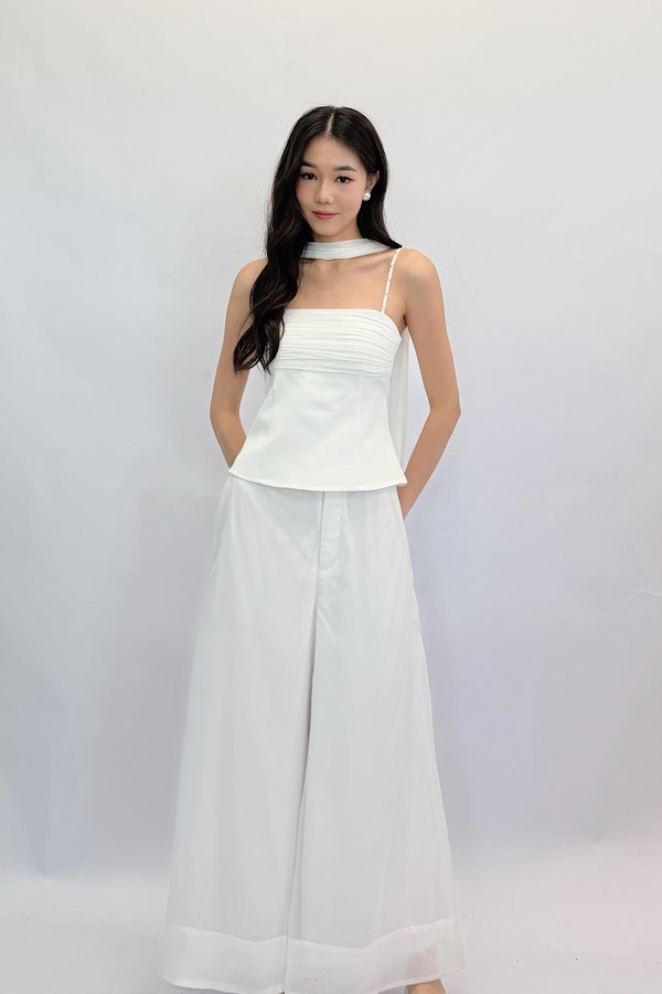 *PO: ETA MID DEC* *PETITE* Velia Soft Organza Wide Leg Pants