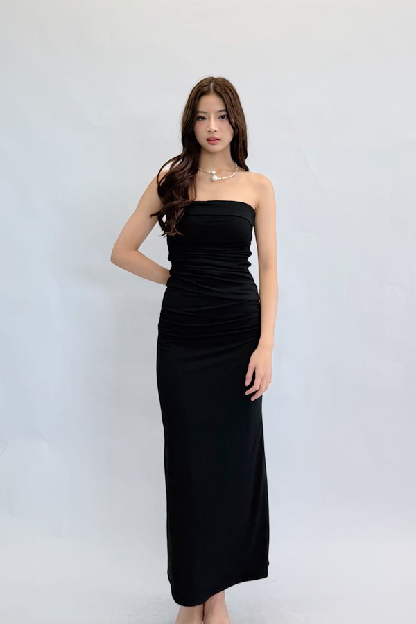 *PREORDER* (PREMIUM/BARE) Willabelle Ruched Midi Skirt