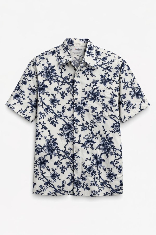 *PREORDER* (MIKAYLA MEN) NICOLECHOWWW X MIKAYLA In Full Bloom Printed Sleeve Shirt
