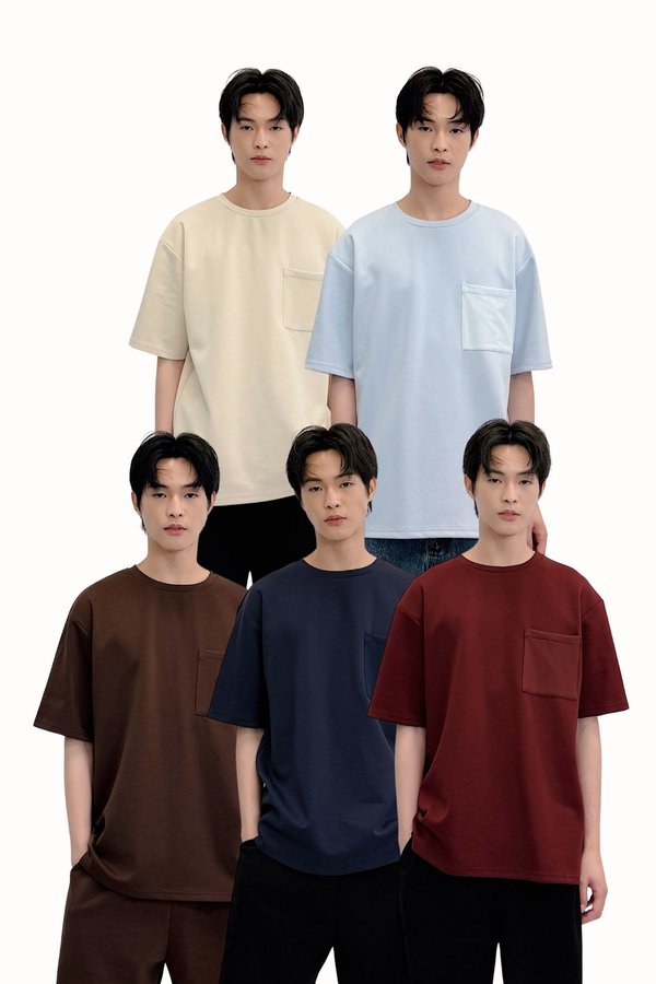 (MIKAYLA MEN) Noa Mesh Pocket T-shirt