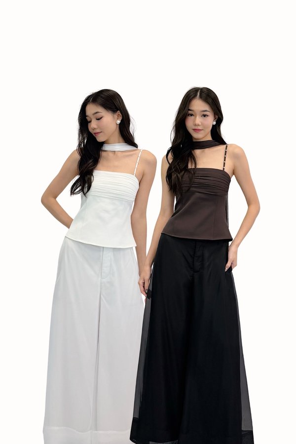 *PO: ETA MID DEC* *REGULAR* Velia Soft Organza Wide Leg Pants
