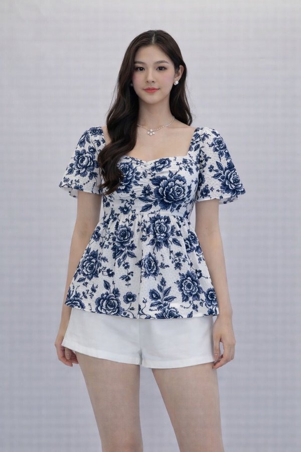 *PREORDER* POOPASELLS X MIKAYLA Isla Eyelet Cotton Babydoll Sleeve Top