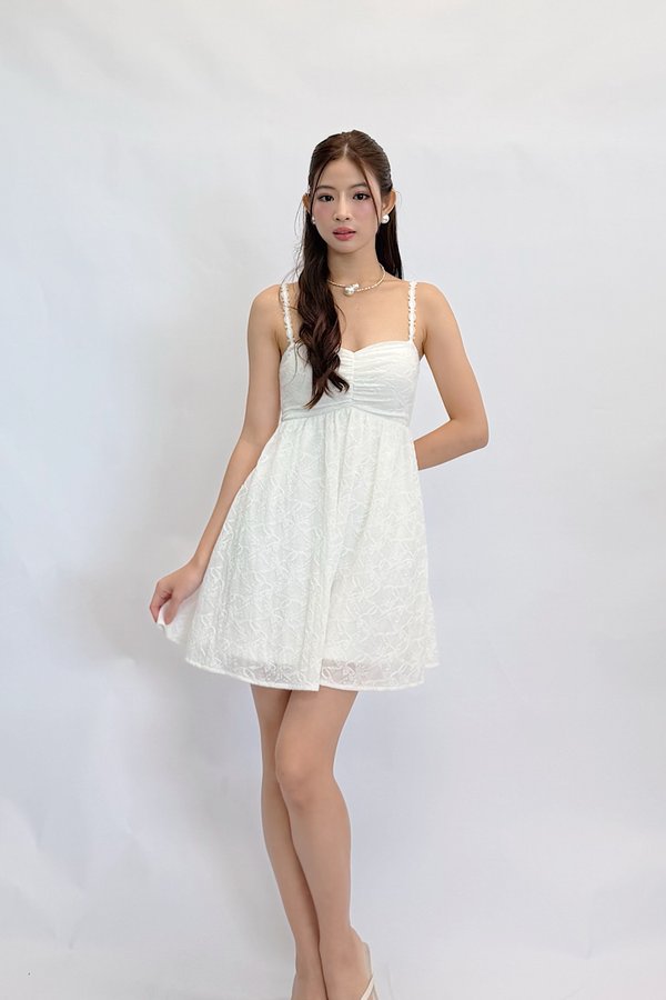 *PREORDER* Lumi Babydoll Floral Lace Mini Dress