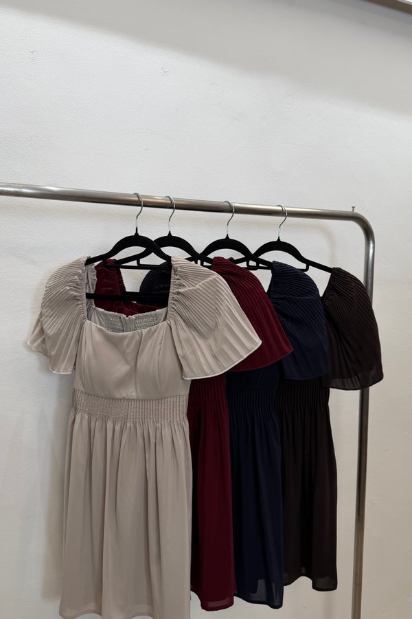 *PREORDER* Viri Pintuck Pleated Sleeve Dress