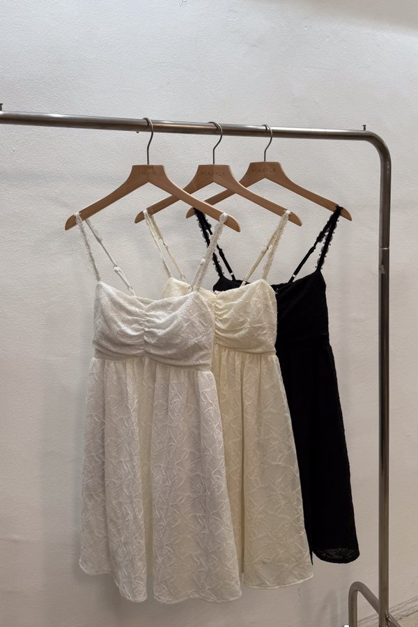 *PREORDER* Lumi Babydoll Floral Lace Mini Dress