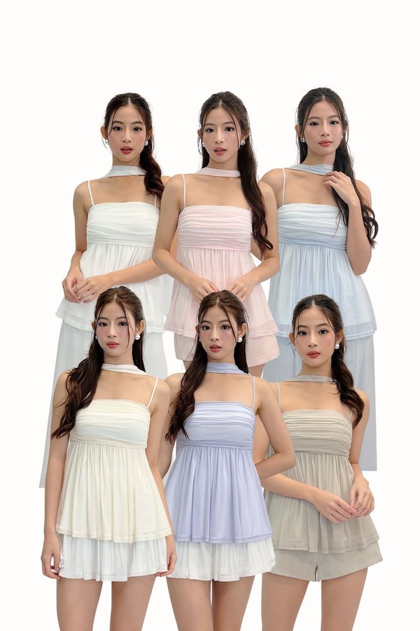 (PREMIUM ICE MESH) Soni Mesh Babydoll Top