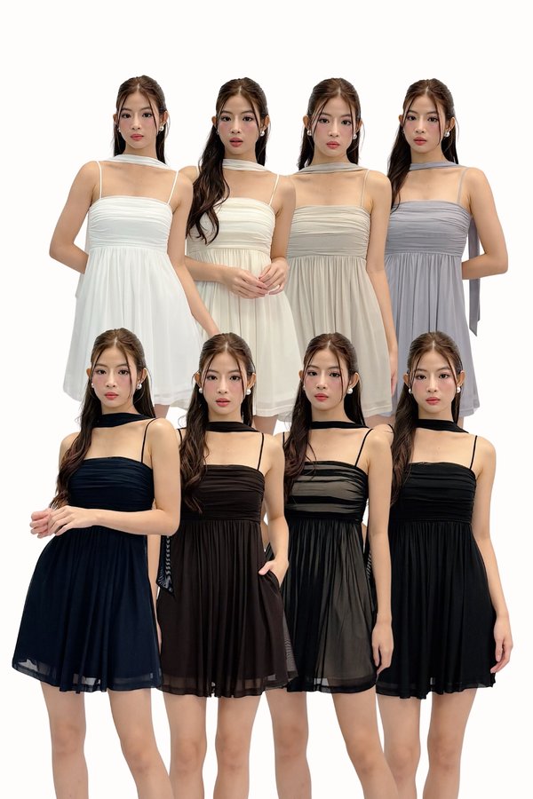 *PREORDER* (PREMIUM ICE MESH) Soni Mesh Mini Dress