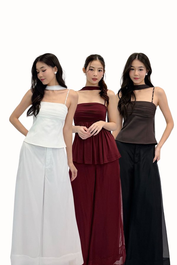 *PREORDER* *REGULAR* Velia Soft Organza Wide Leg Pants