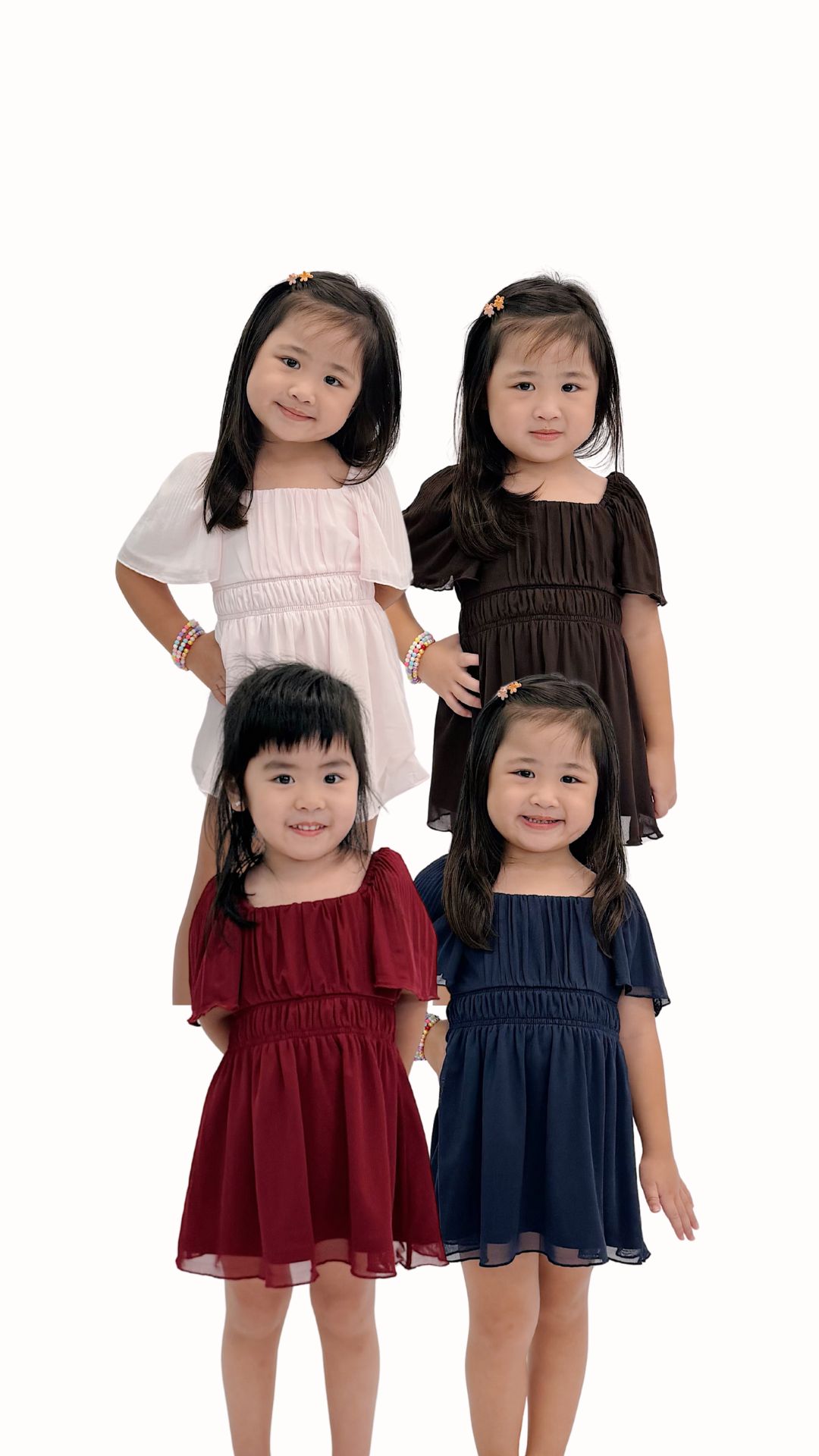 MINI MIKAYLA) Soria Ruched Mesh Sleeve Dress | Mikayla