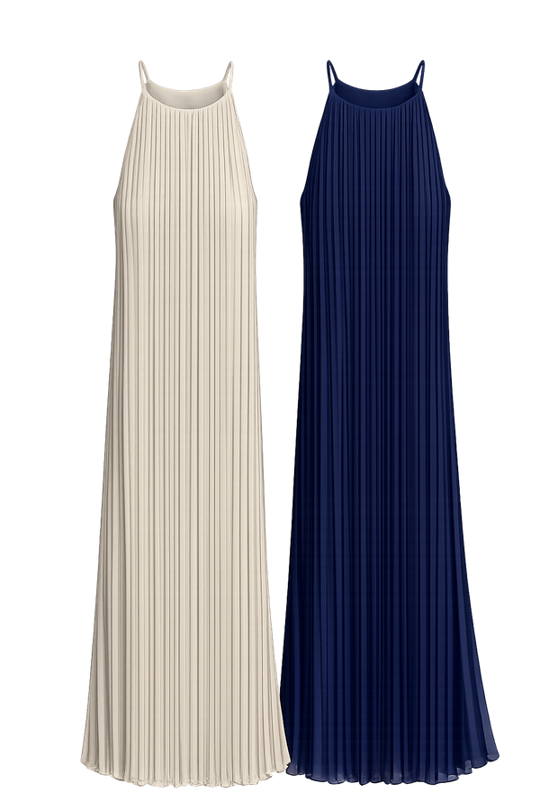 *PREORDER* (PREMIUM ICE MESH) Hannah Halter Neck Mesh Midaxi Dress