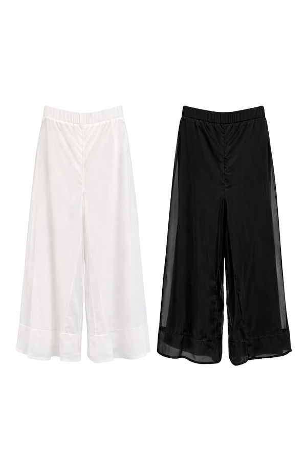 *PETITE* Velia V2 Soft Organza Wide Leg Pants