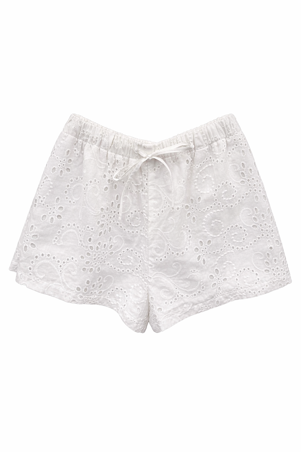 *PREORDER* Lilo Eyelet Cotton Self Tie Shorts