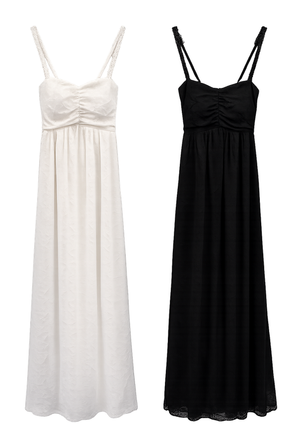 *PREORDER* Lumi Babydoll Floral Lace Midaxi Dress