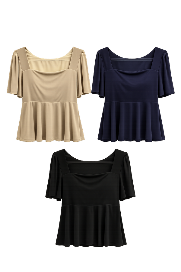*PREORDER* (BARE/TENCEL) Amara Multiway Babydoll Sleeve Top