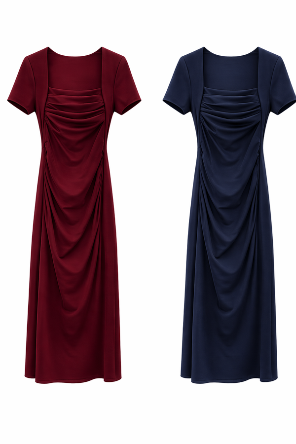 (PREMIUM/BARE) Mello V2 Ruched Midi Dress