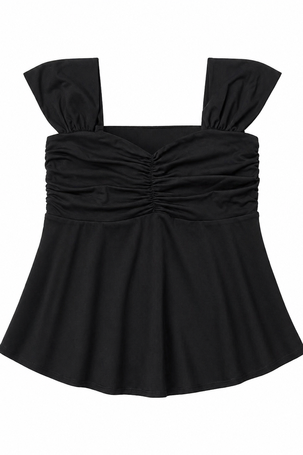 *PREORDER* (BARE/TENCEL) Verna Babydoll Strap Top