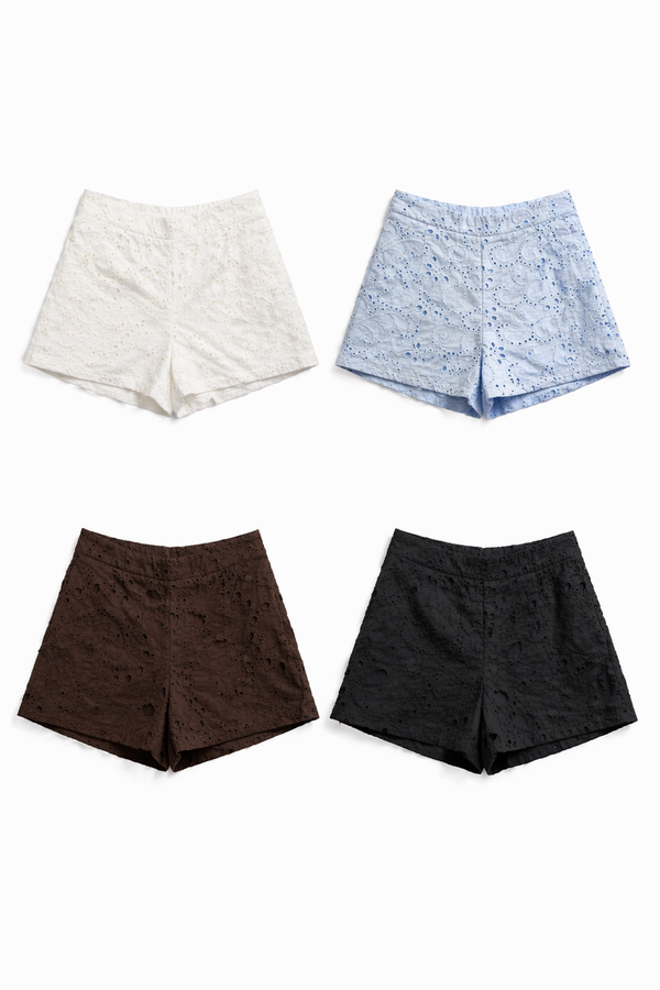 *PREORDER* Darcy Eyelet Cotton Shorts