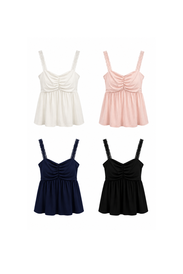 *PREORDER* (BARE/TENCEL) Lumi Babydoll Sleeveless Top