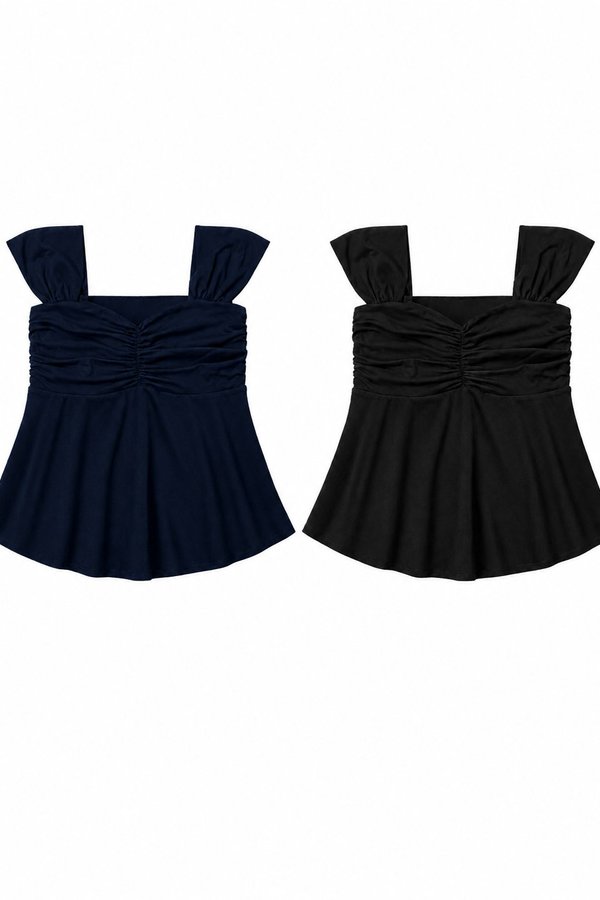 *PREORDER* (BARE/TENCEL) Verna Babydoll Strap Top