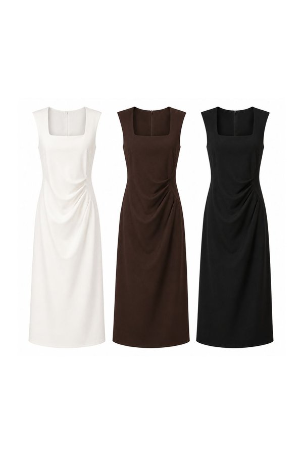 *PREORDER* Emery V2 Ruched Midi Dress