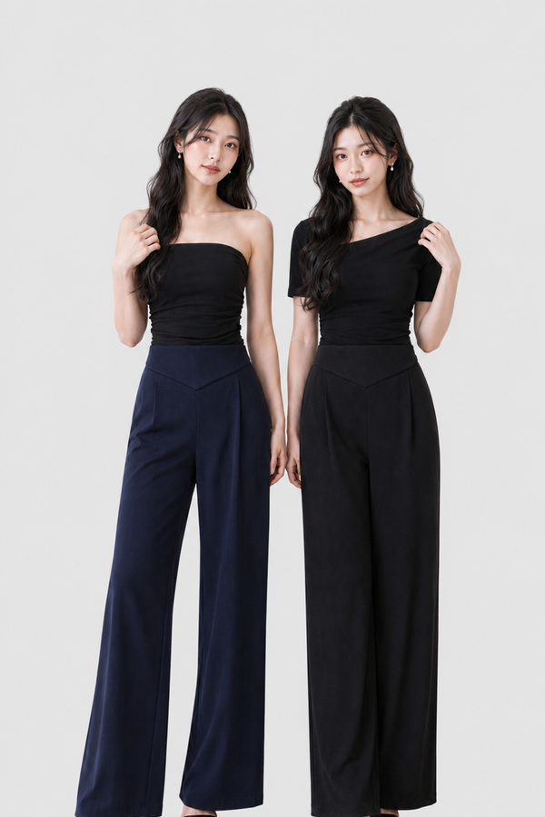(BARE/TENCEL) *PETITE* Alina V Waist Pants