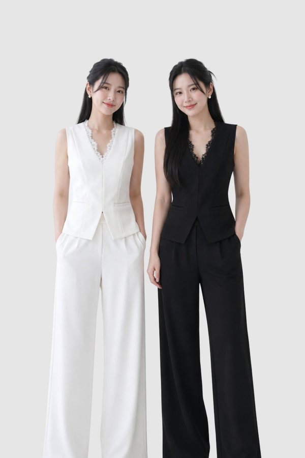 Casey Lace V-Neck Vest Top
