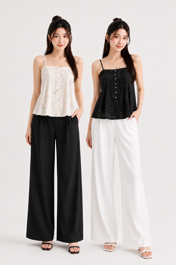*PREORDER* Gigi Eyelet Pintuck Top