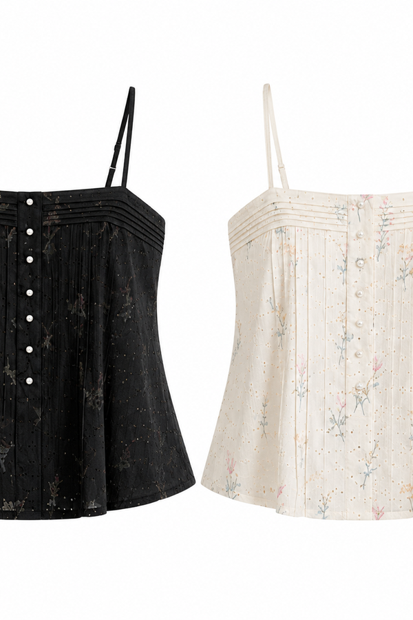*PREORDER* Gigi Eyelet Pintuck Top