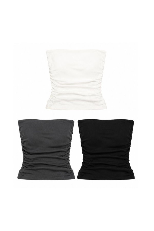 *PREORDER* (BARE/TENCEL) Zori Ruched Tube Top