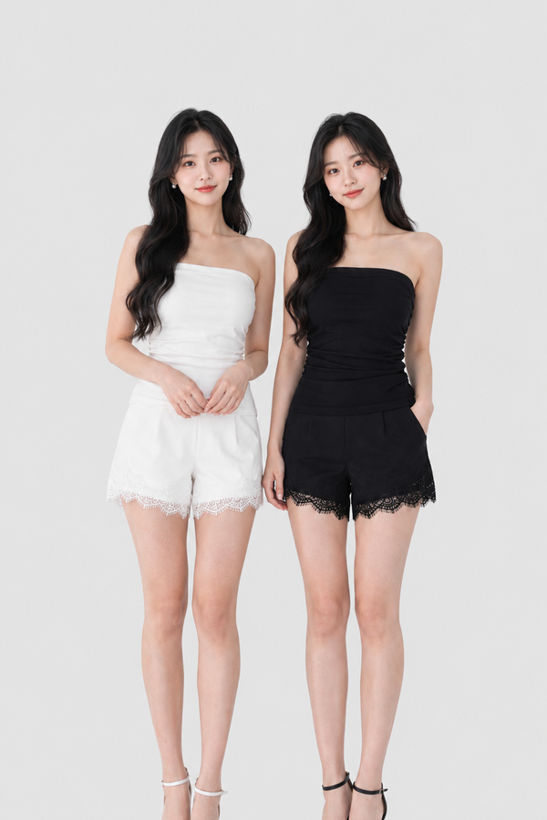 *PREORDER* Darcy V2 Straight Waistband Lace Shorts