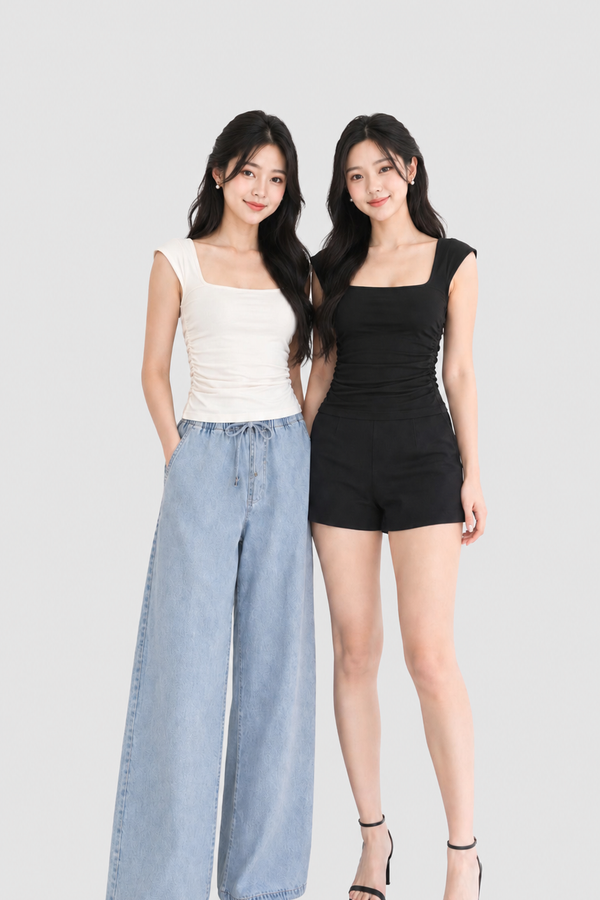 *PREORDER* (BARE/TENCEL) Emery Ruched Top