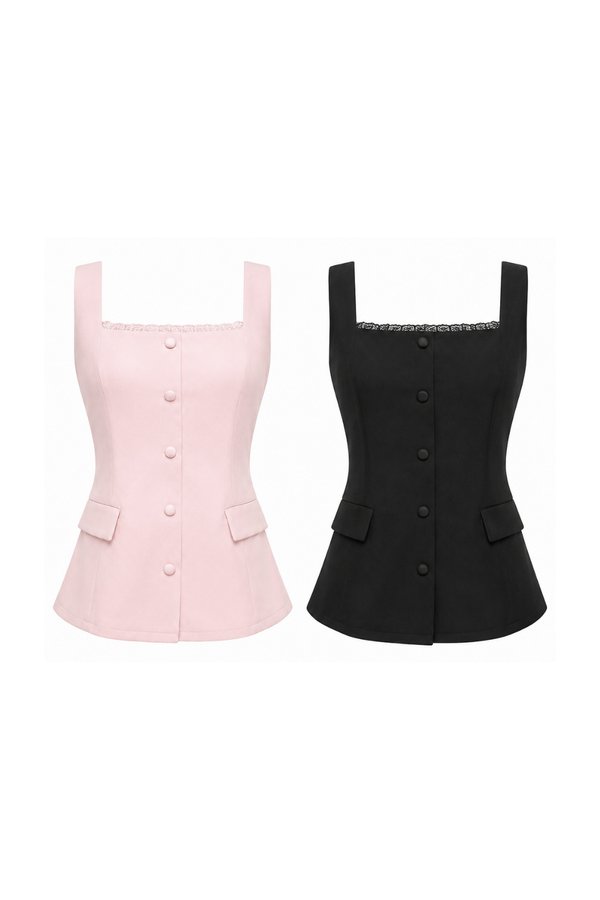 *PREORDER* Juna Faux Button Top