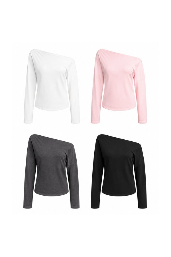 *PREORDER* (BARE/TENCEL) Mel Off Shoulder Long Sleeve Top
