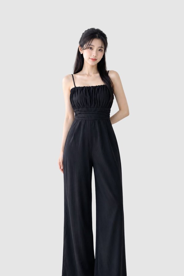 *PREORDER* (BARE/TENCEL) Qira Ruched Jumpsuit