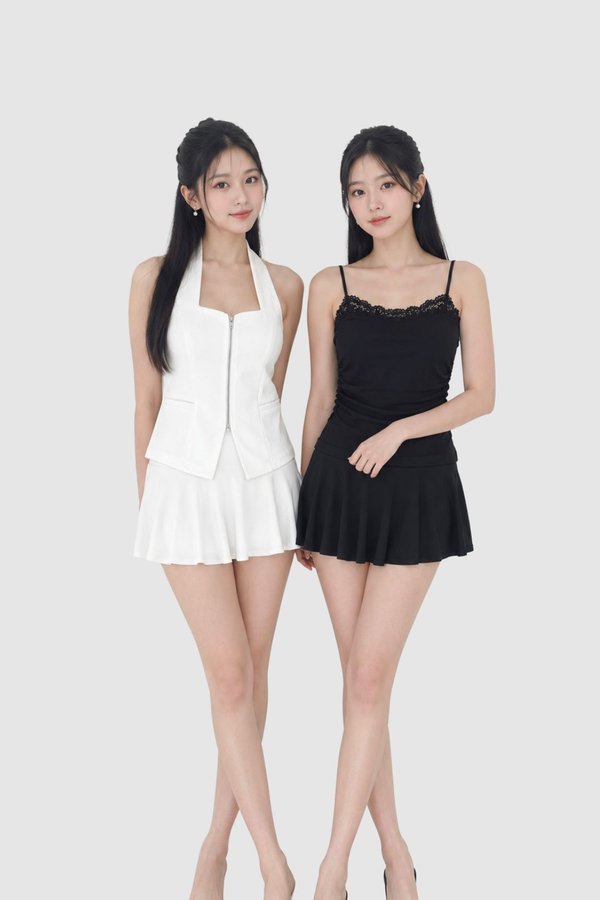 (BARE/TENCEL) Ri Ruched Skorts