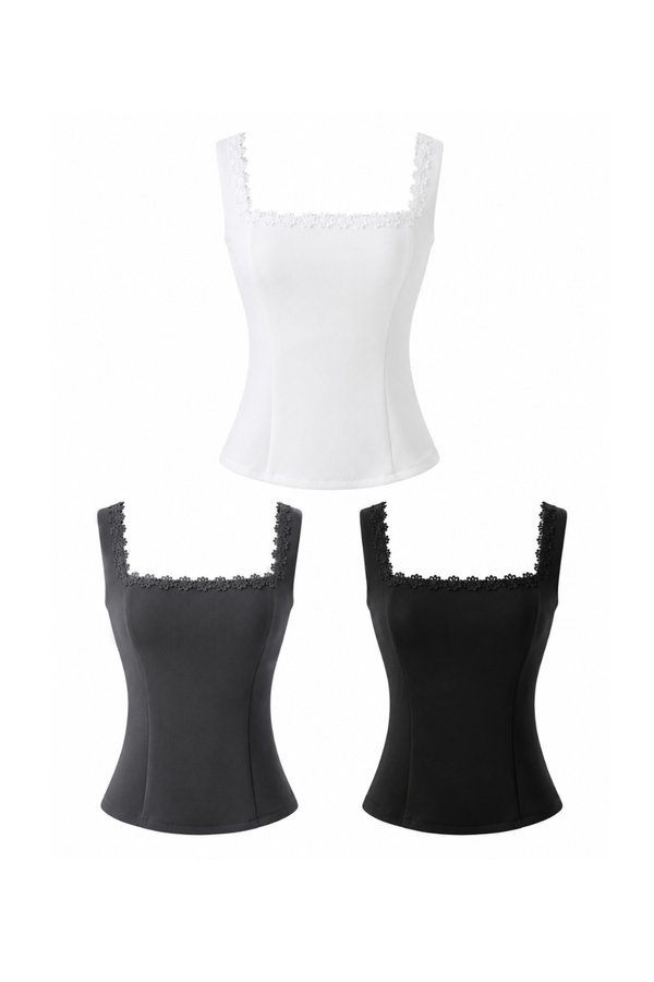 *PREORDER* Rinae Lace Long Line Top