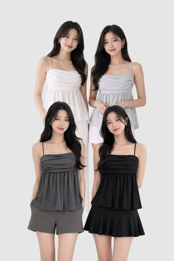(BARE/TENCEL) Soni Babydoll Top