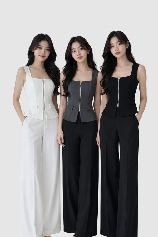 *PREORDER* (STATEMENT LUXE) Stacey Double Zip Top