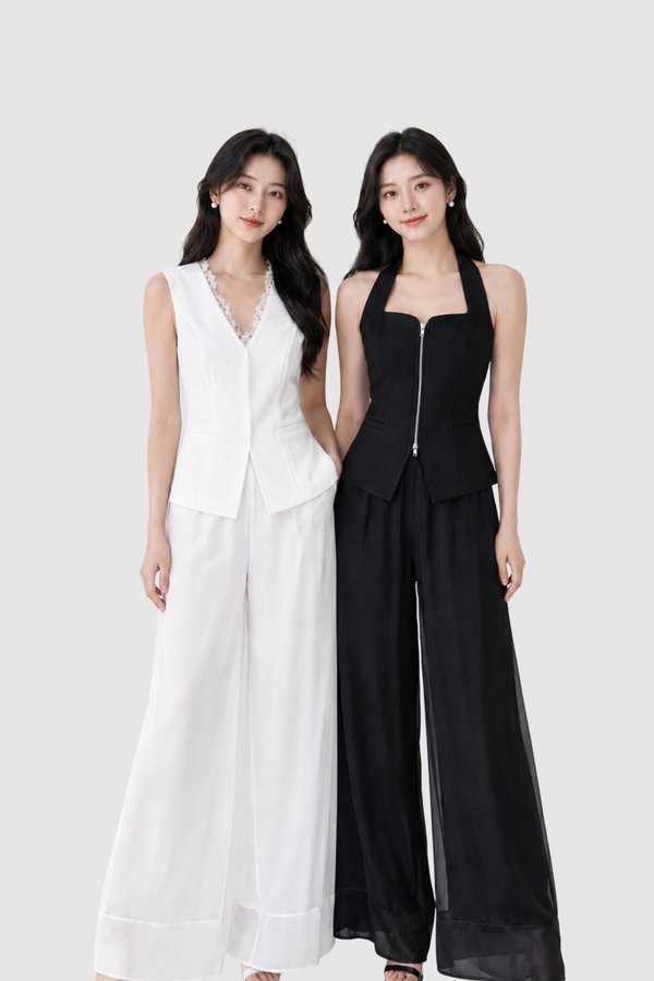 *REGULAR* Velia V2 Soft Organza Wide Leg Pants