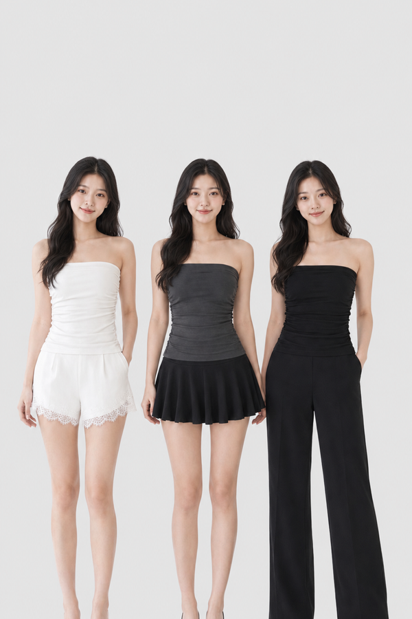*PREORDER* (BARE/TENCEL) Zori Ruched Tube Top