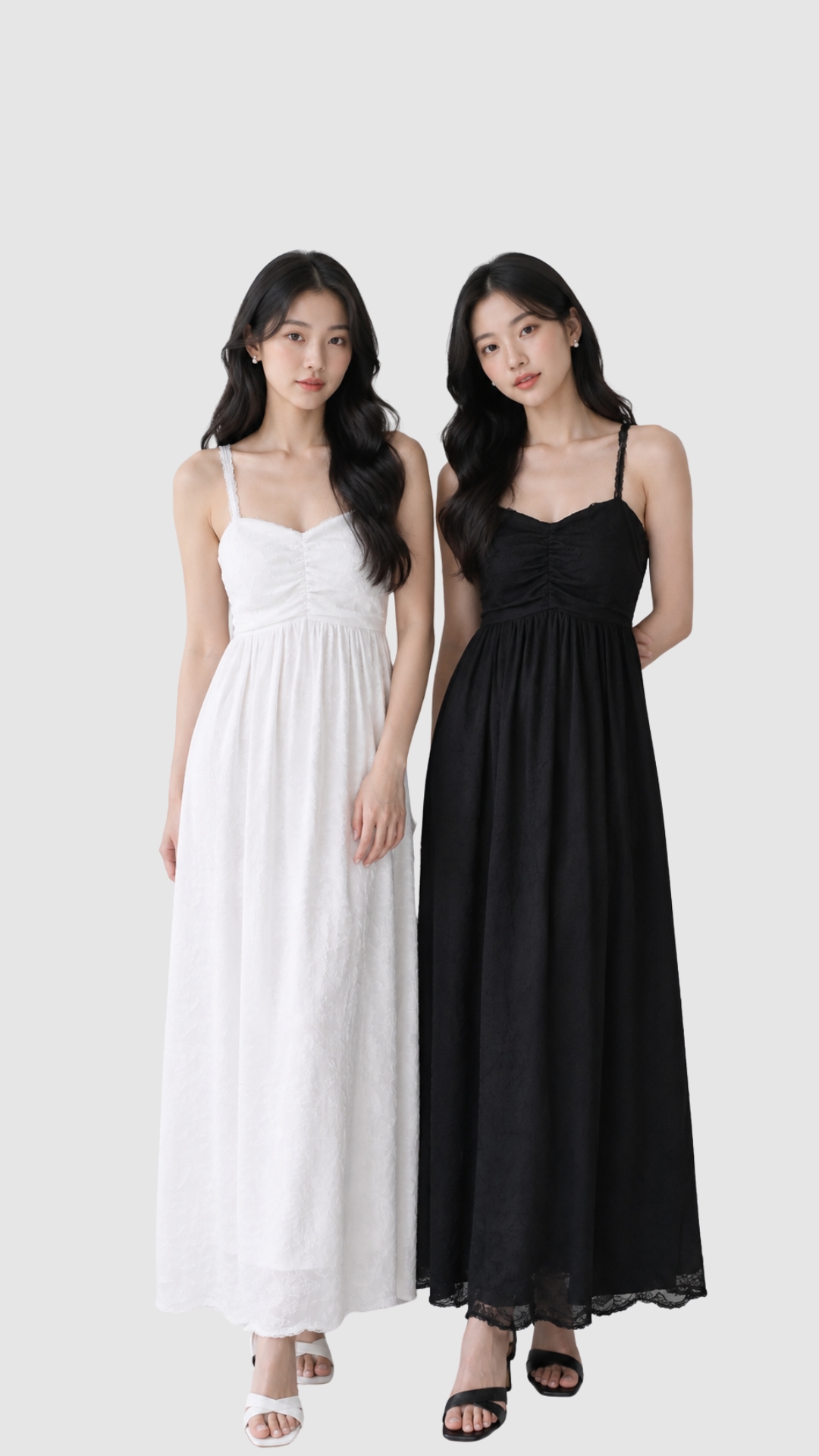 Lumi Babydoll Floral Lace Midaxi Dress | Mikayla